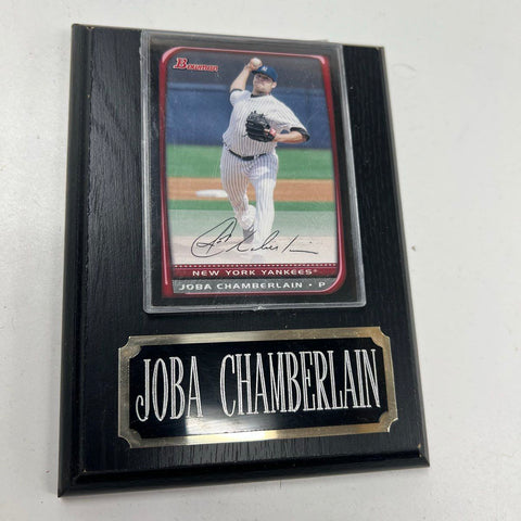 Torry Holt Marc Bulger Joba Chamberlain 3 Sports Card Plaque Lot NFL MLB Rams