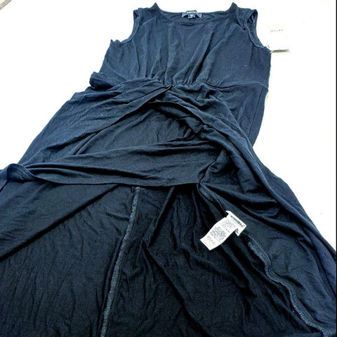 Karen Kane Women's Black American Riviera Asymmetric Drape Dress Sz L NWT