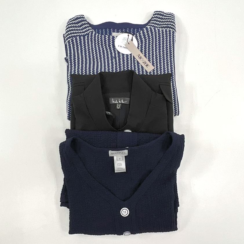 NWT Women's Mixed Brands & Styles Clothing Lot Black Blue Tops Vest - Size XL