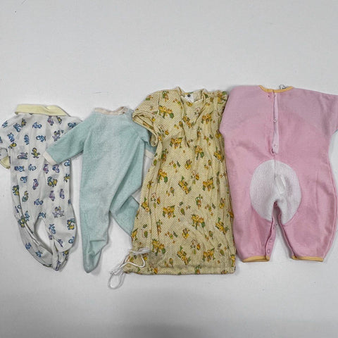 Vintage 70s 80s Carters Baby Clothes Lot Sleepers Shirts Made USA 0-6M 7pc