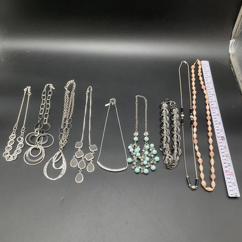 Chico's Lane Bryant Modern Fashion Jewelry Statement Necklace Lot of 9