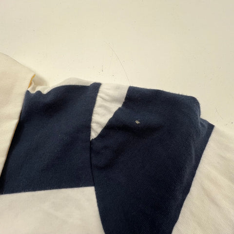 NWT Nautica Navy Blue White Striped Rugby Polo Drop Waist Dress Women's XL
