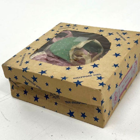 Vintage 50s Hollywood Doll Twin Dolls Sleepy Eyes Hard Plastic w/ Original Box