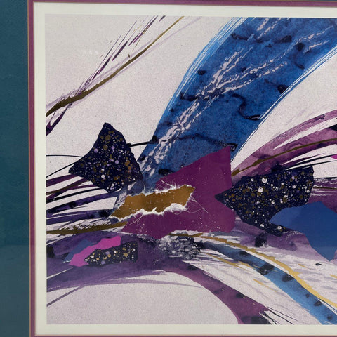 Steve Strickland Starwave I Abstract Framed Print 27x23 Contemporary Signed