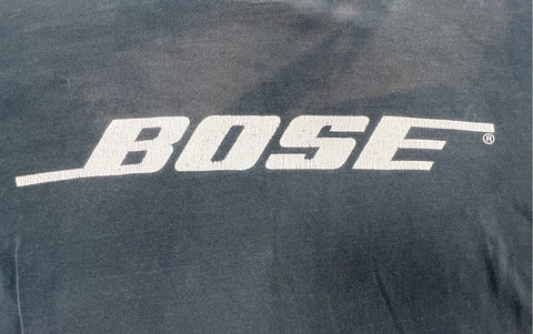 Vintage 90s Bose Audio Logo Graphic T-Shirt Sz L