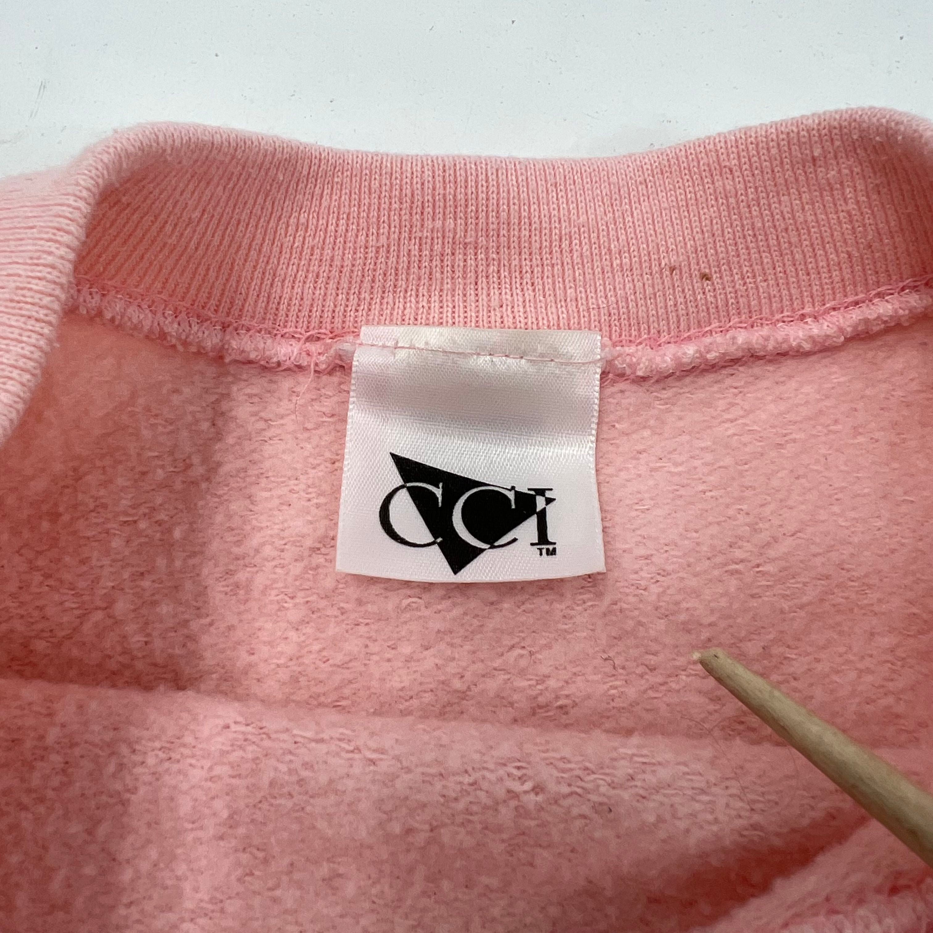 Vintage 90s Neil Diamond '93 Tour Pink Graphic Cut Neck Sweatshirt Men's XL