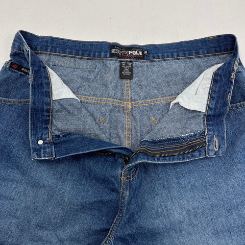 Vintage Y2K Southpole Baggy Carpenter Denim Jeans Blue Skater Sz 36x30