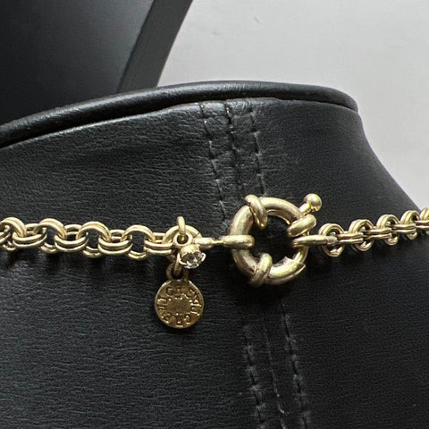 J. Crew Gold Tone Rhinestone Necklace