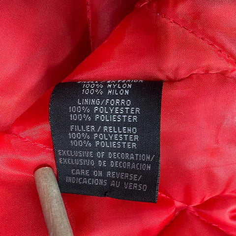 Vintage 90s Starter Men's Red Nebraska Huskers Puffer Bomber Jacket XL