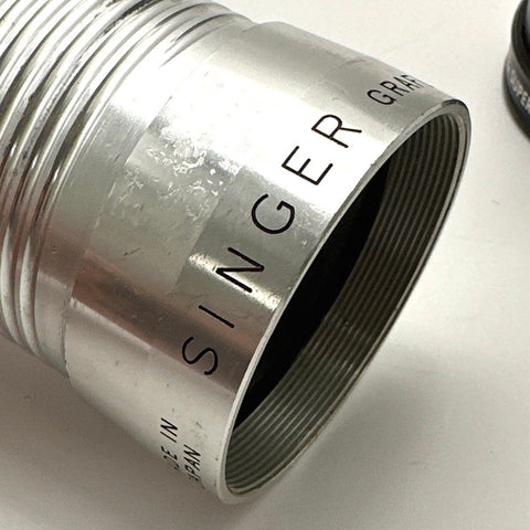 Vintage Singer Graflex 2in f/1.4 and Buhl Optical 1.0in Projection Lens 2pc Lot