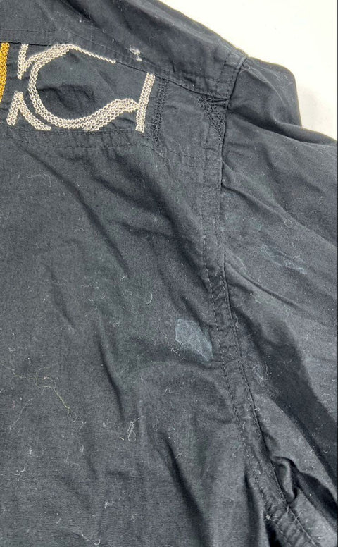 Vintage 90s Davoucci Embroidered Hip Hop Button Up Shirt Sz 3X