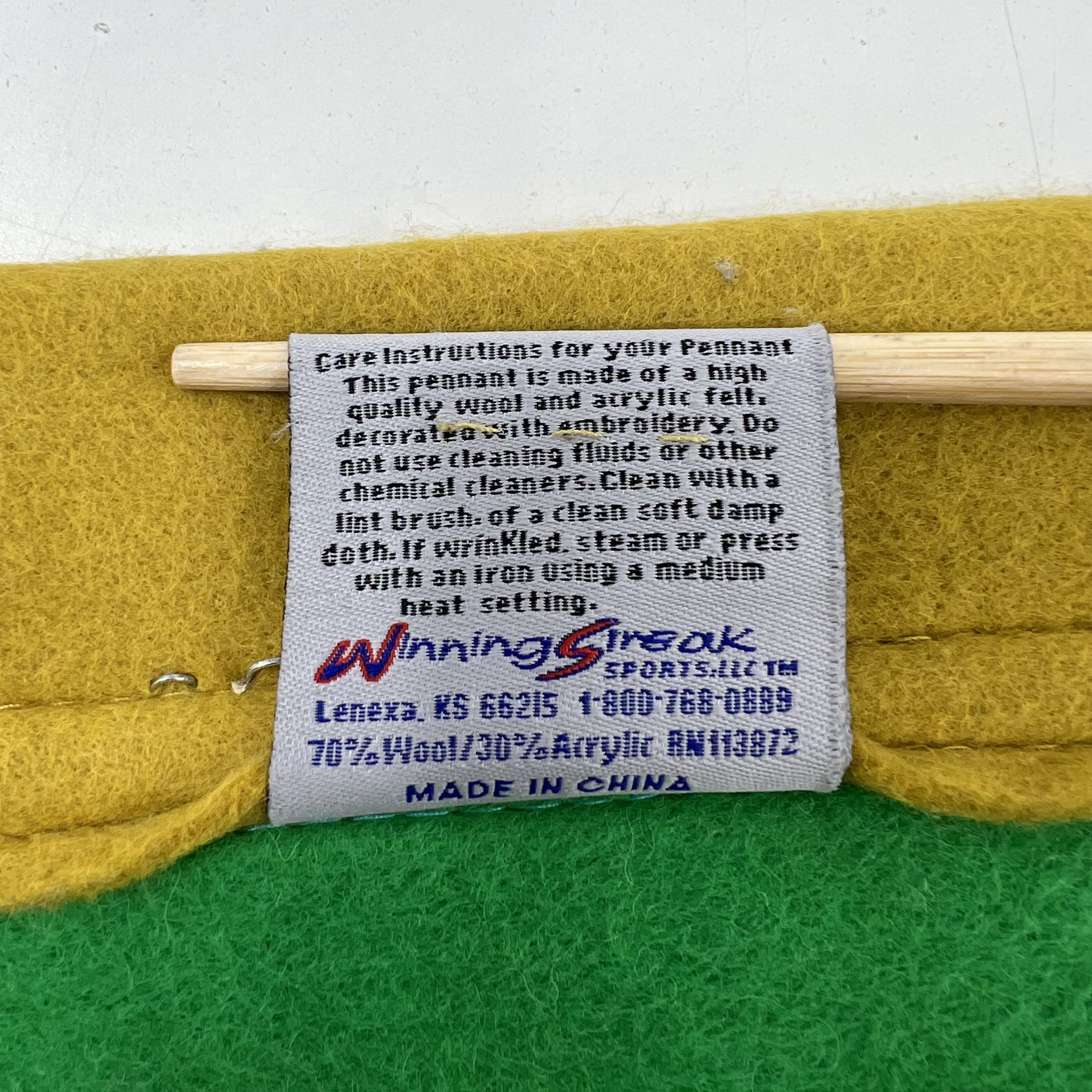 Winning Streak Boston Celtics NBA Champions Embroidered Wool Felt Banner