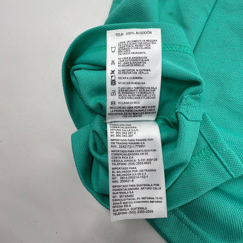 Lot of 2 Arturo Calle Mens Polo Shirts Teal & Purple 100% Cotton Sz S