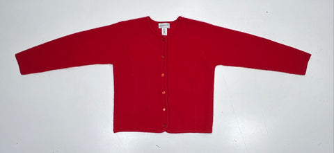 Vintage 90s Pendleton Women's Red Pure New Wool Button Up Cardigan Sweater Sz M