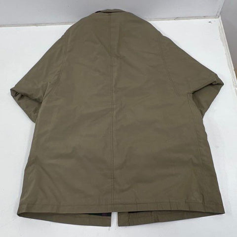 Vintage 80s Tiger Fox Men's Tan Plaid Lined Dolman Sleeve Car Coat Jacket XL