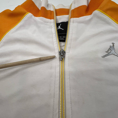 Jordan Kids Tracksuit Set Orange White Jacket XL & Pants M Mismatched