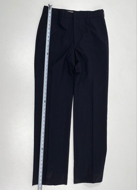 Vintage 90s Christian Dior Men's Navy Pinstripe Suit 35x32