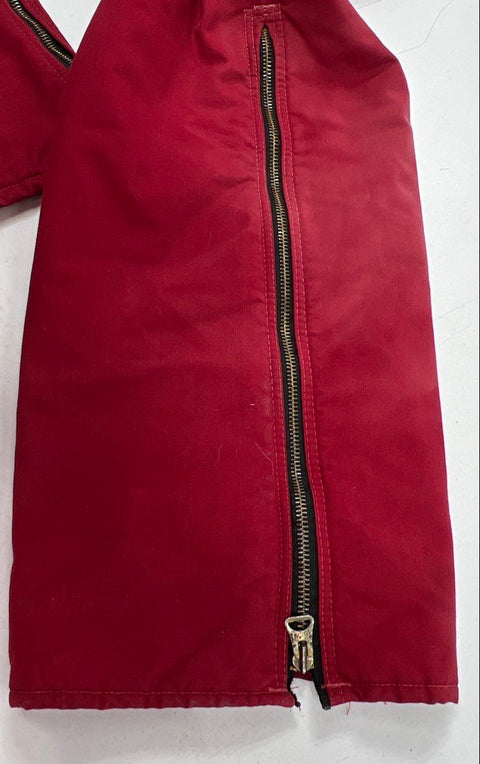 Vintage 80s Berco Quilt Lined Insulated Work Coveralls Red Sz L Regular