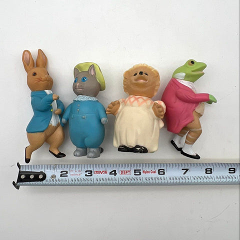 Eden Beatrix Potter Peter Rabbit Figurine Lot 1976 PVC 4 Pieces Vintage Figures