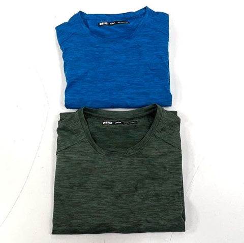 REI Co-op Lot of 2 Active T-Shirts Space Dye Athletic Hiking Tee Sz M