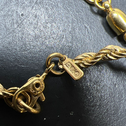 2 Monet Gold Tone Chain Necklaces
