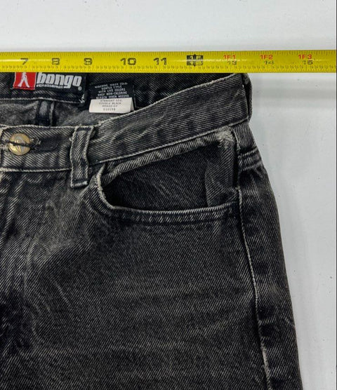 Vintage 90s Bongo Black Acid Wash High Rise Straight Leg Jeans Women's 5