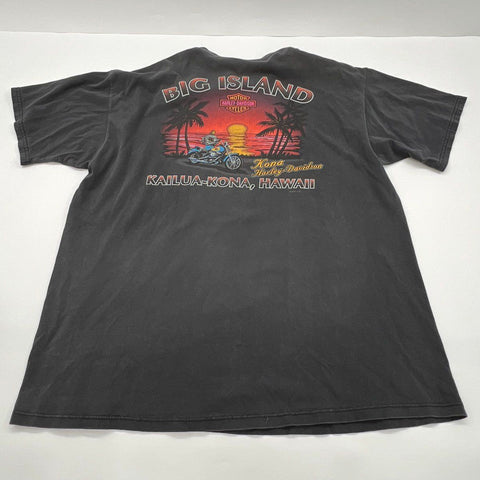Vintage 1995 Harley-Davidson Hawaii Big Island T-Shirt Double Stitch Sz XXL