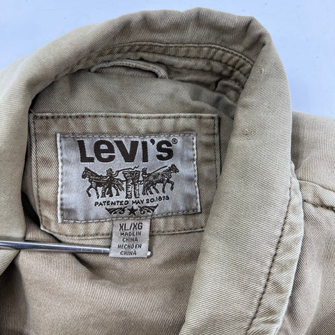 Levi's Men's Olive Green Cotton 4-Pocket Field Utility Jacket Size XL