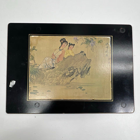 Vintage Lady Clare Placemats Lot of 6 Asian Chinoiserie Style Made in England