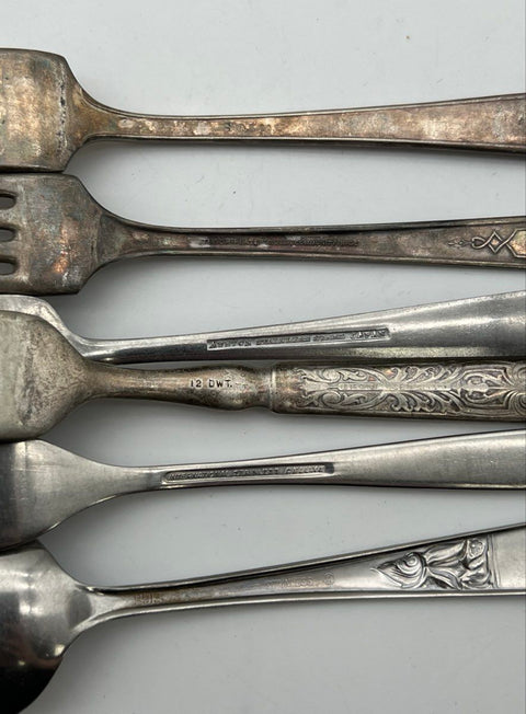 Assorted Flatware Lot Rogers Oneida International Silver Plate Stainless 24pc