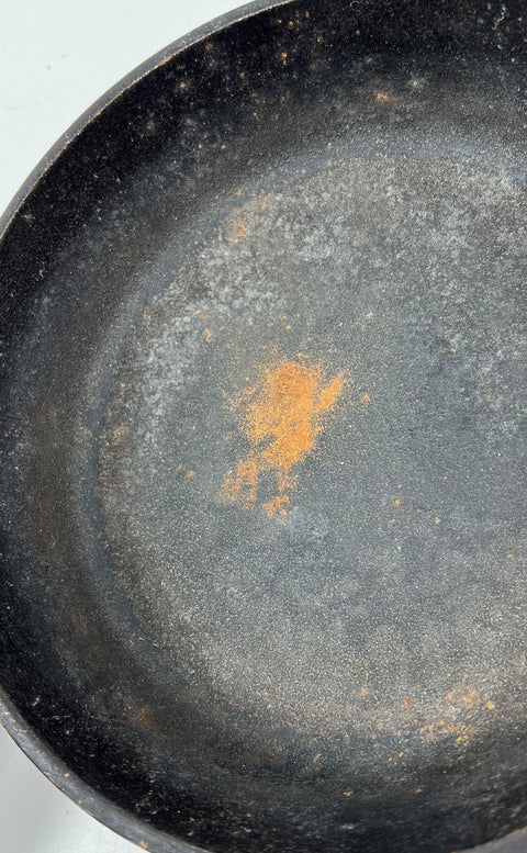 Lodge 10.25" & Unmarked 8" Cast Iron Skillet Pan Lot 2 Piece Set