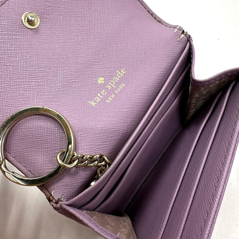 Kate Spade Lilac Saffiano Leather Crossbody Bag and Wallet Set Lot of 2