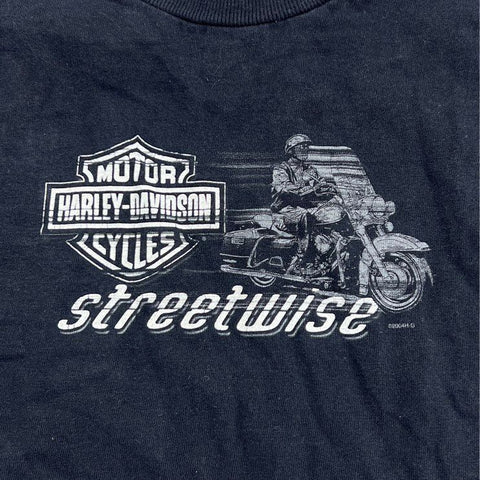Harley Davidson Streetwise Motorcycle Black Long Sleeve Shirt - Size XS (2-4)