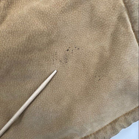 Vintage 90s Words Women's Tan Hooded Leather Suede Faux Fur Lined Coat Sz S