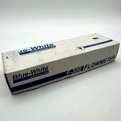 Blue-White Industries F-300 Flowmeter Industrial Liquid Measuring Device