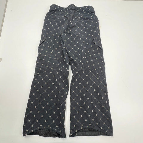 DC Men's Y2K Exotex 10K Ski Cargo Pants Black All Over Logo Sz S