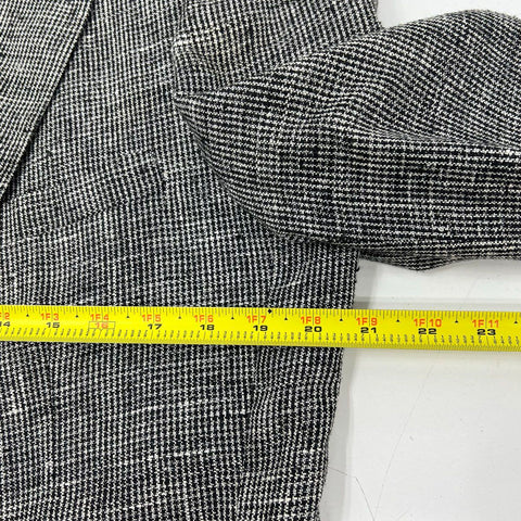 Vintage 80s Oliver Kent Micro Houndstooth Blazer Jacket USA Components Sz 42L