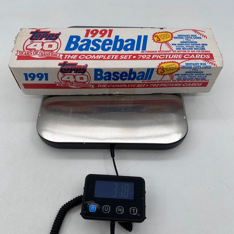Baseball Card Lot 1991 Topps 792 Set Box 3.2 Lbs See Photos
