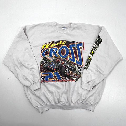 Vintage 2006 Wade Cross NASCAR Racing Crewneck Sweatshirt Phillips NE Sz XXL