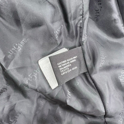 Vintage Y2K East 5th Women's Black Nappa Leather Blazer Jacket 2X NWT