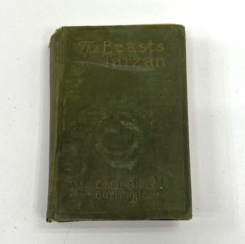 The Beasts of Tarzan Edgar Rice Burroughs Antique Hardcover Book Early Edition