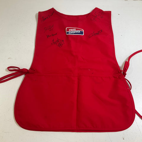 Vintage KC Chiefs Multi-Signed Apron Steve Bono Todd McNair James Hasty Auto