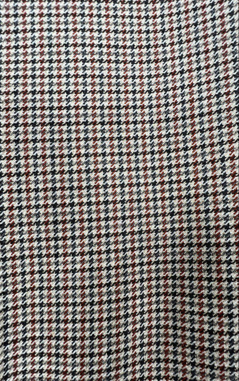 Akris Punto Women's Brown Houndstooth Tapered Dress Pants Sz 12