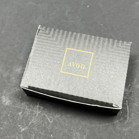 Avon Golden Ribbon Earrings IOB with Matching Brooch Set