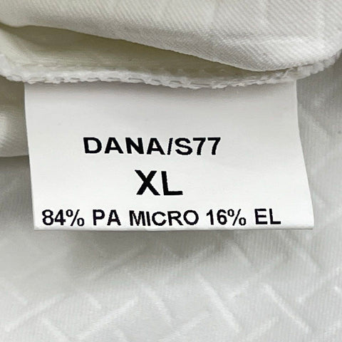 Sarm Hippique Women's White Navy Equestrian Show Shirt DANA/S77 Italian NWT XL