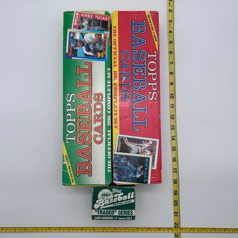 Baseball Card Lot 1980s-90s Topps 1988 & 1990 Sets Mixed 7.4 Lbs See Photos