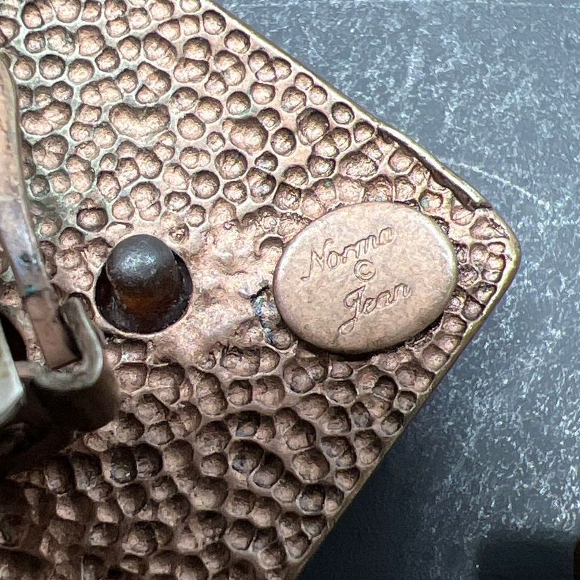 Norma Jean Copper & Brown Tones Clip On Earrings
