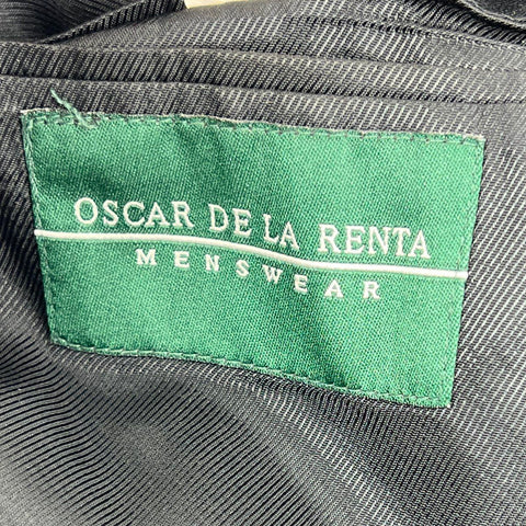 Vintage 90s Oscar De La Renta Tencel 3 Button Suit Jacket Blazer Sz 42R