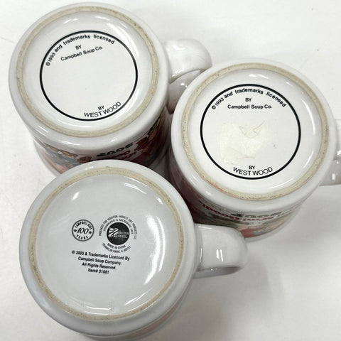 Campbell's Soup Kids Mugs 3 Piece Set 14 oz Ceramic Westwood Houston Harvest