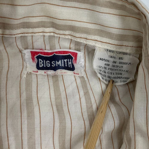 Vintage 70s/80s Lot of 2 Western Pearl Snap Shirts Big Smith Tru-West Sz L